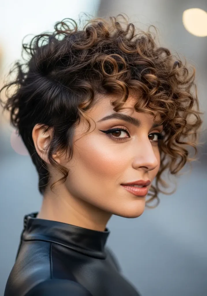 Curly Edgy Crop with Natural Volume