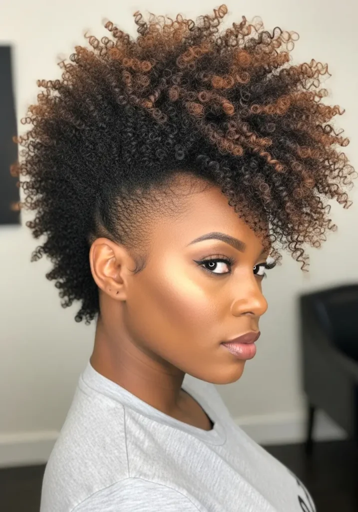 Curly Frohawk with Lift