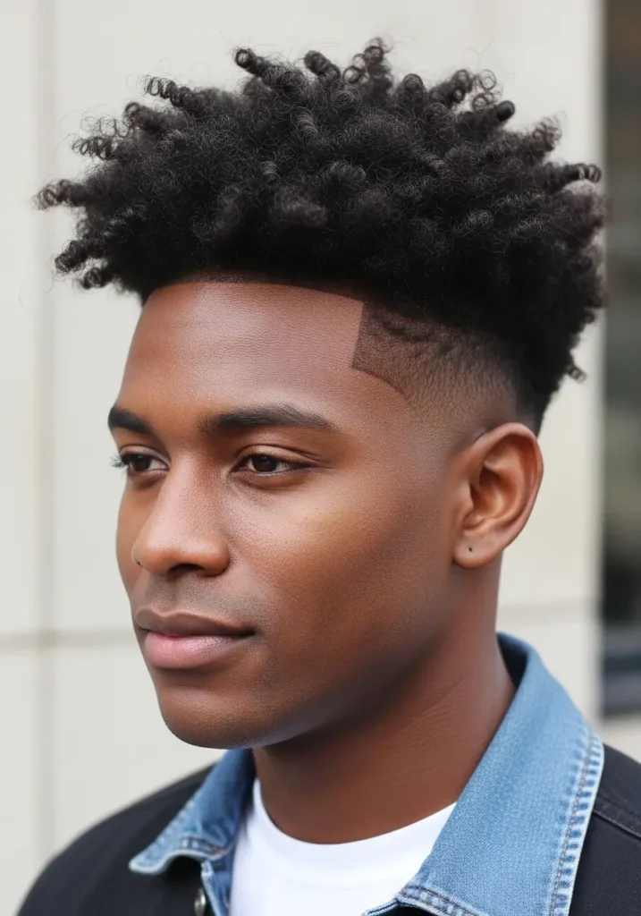 Curly High Top with Laid Back Shape