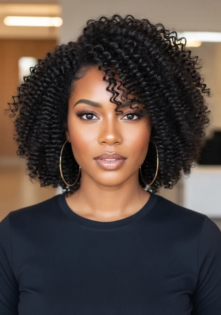 Curly Inverted Bob