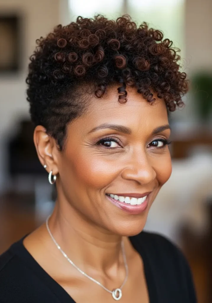 Curly Pixie Cut