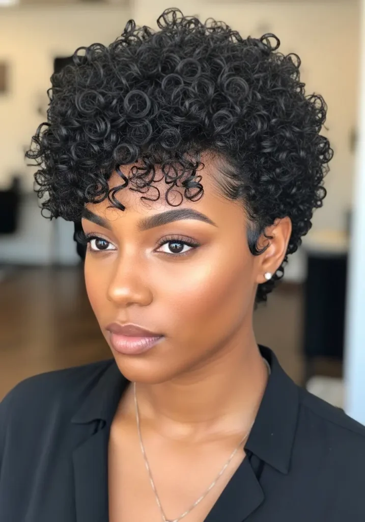 Curly Pixie Cut