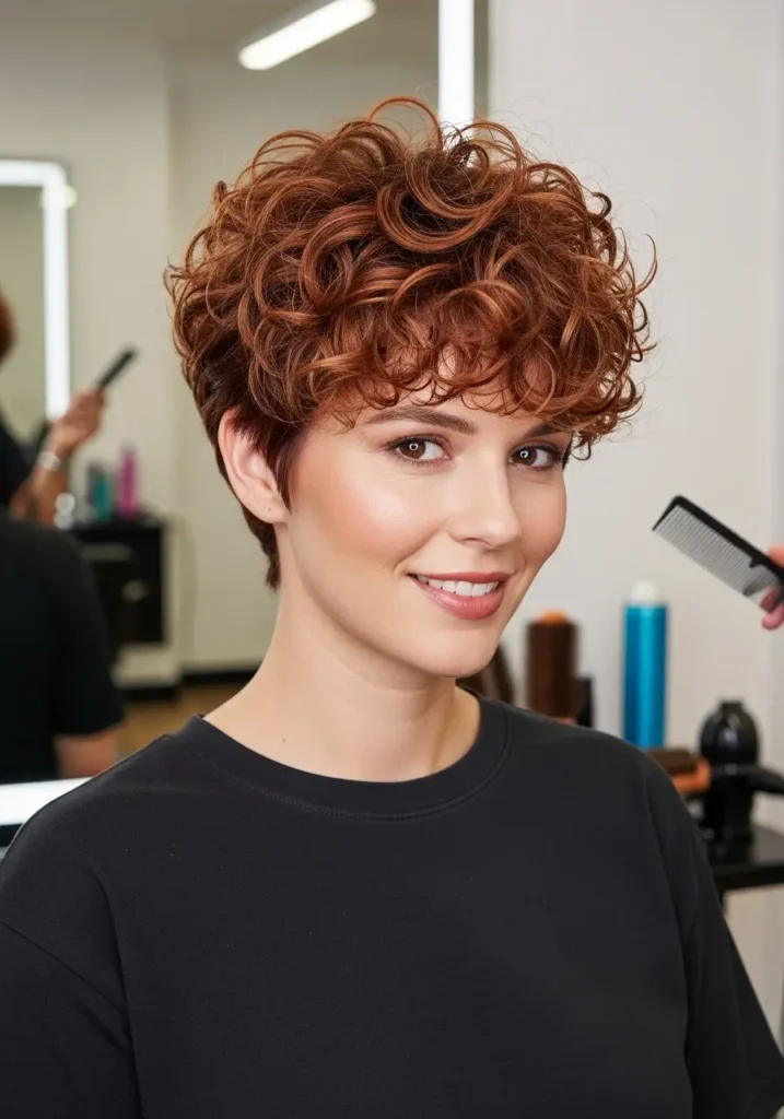 Curly Pixie for Thick Texture