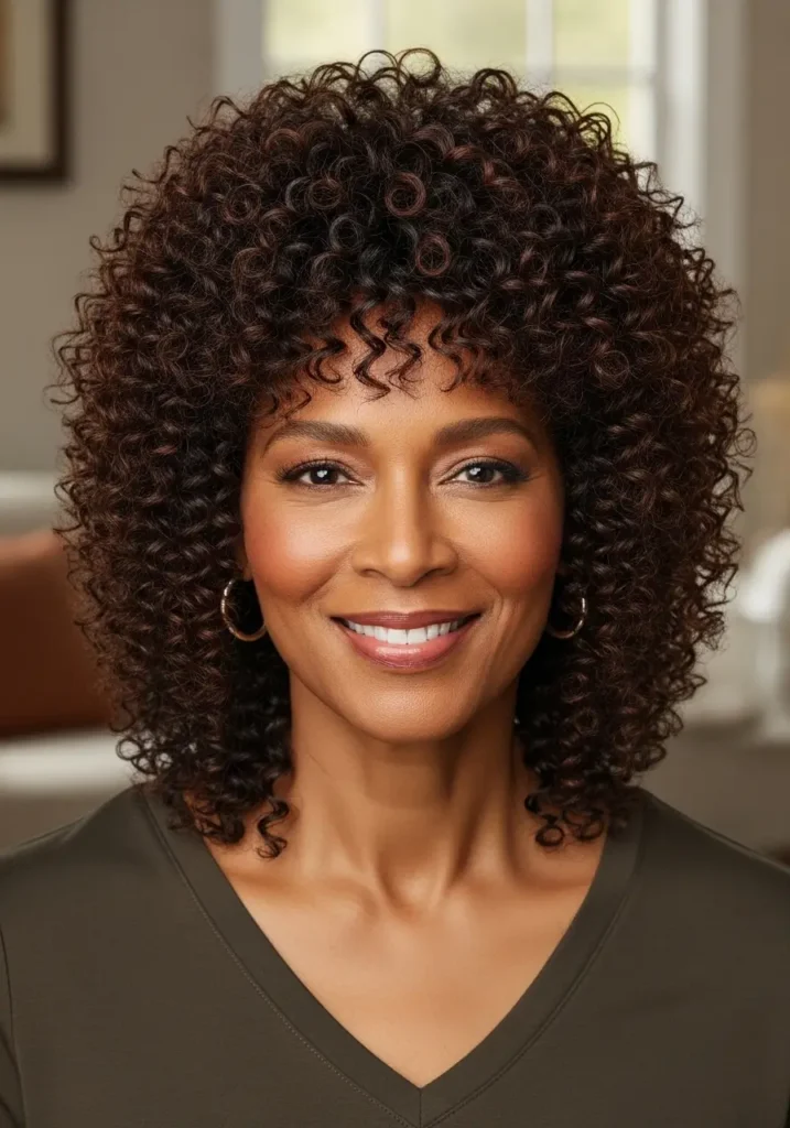 Curly Shag Cut