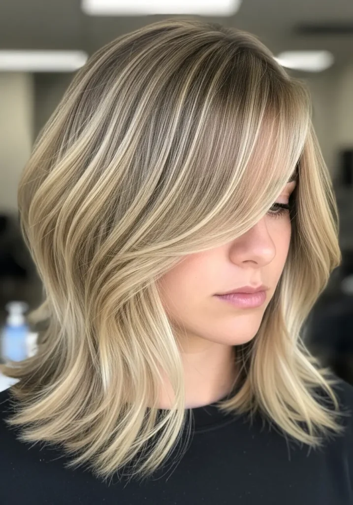 Dimensional Dirty Blonde Lob
