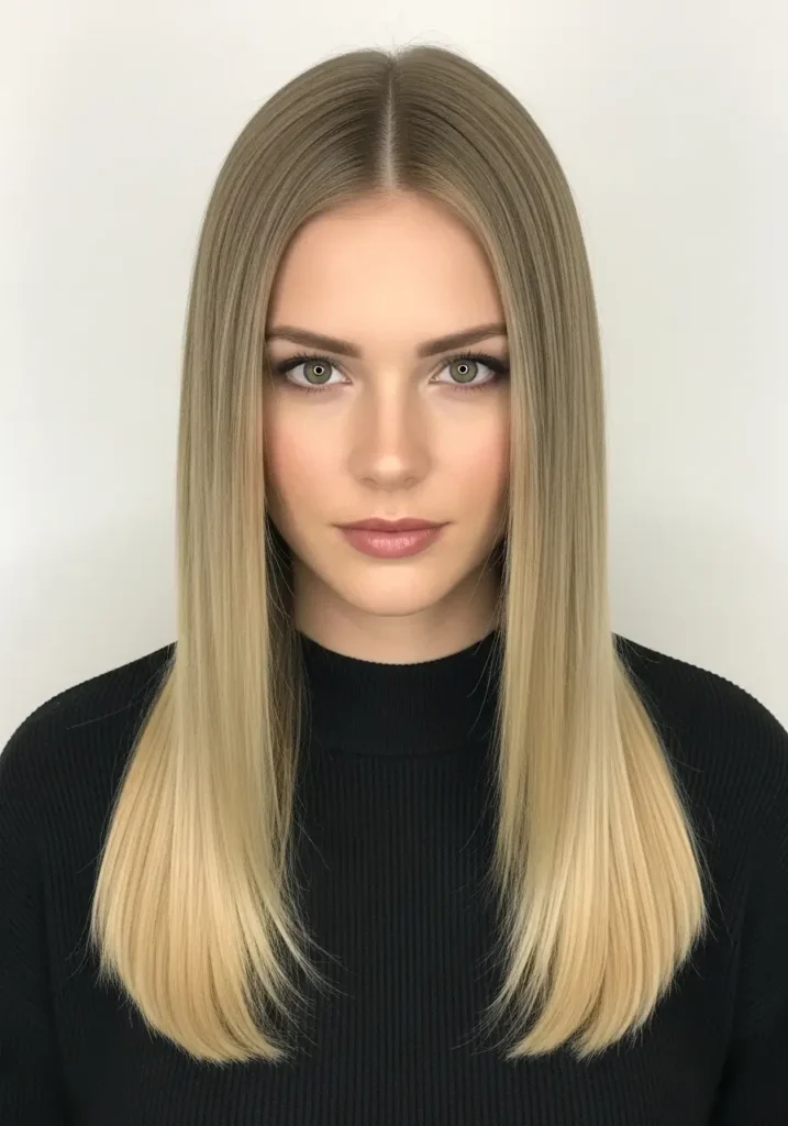 Dirty Blonde Sleek Straight Finish