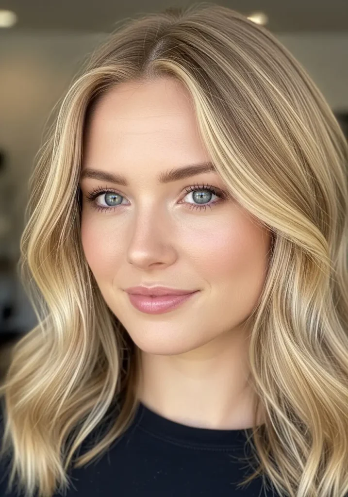 Dirty Blonde With Face-Framing Highlights