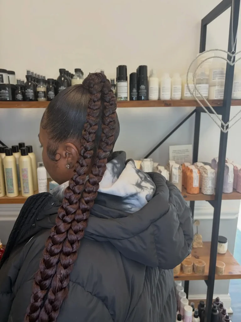 Double Braided Ponytail