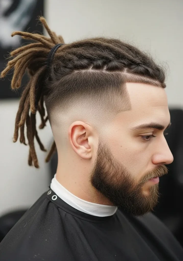 Dreadlocks With Mid Fade