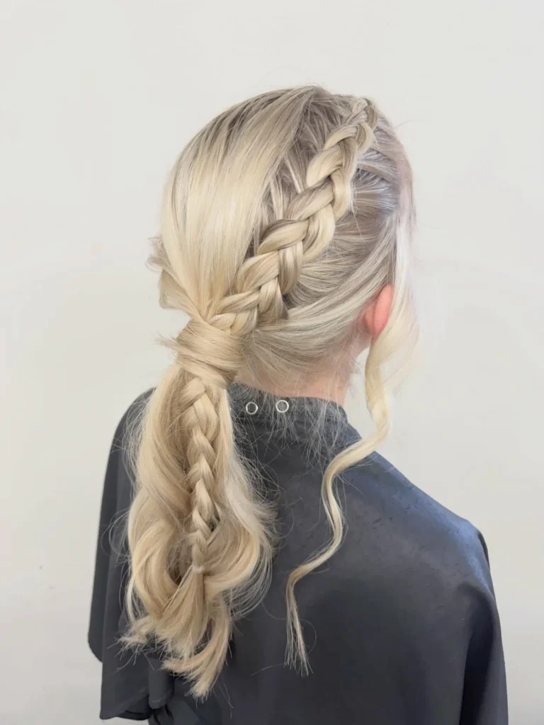 Dutch Braid Ponytail
