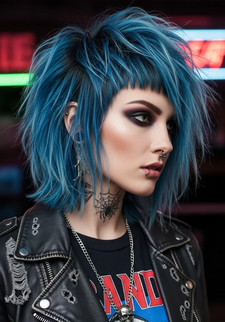 Edgy Textured Choppy Bob