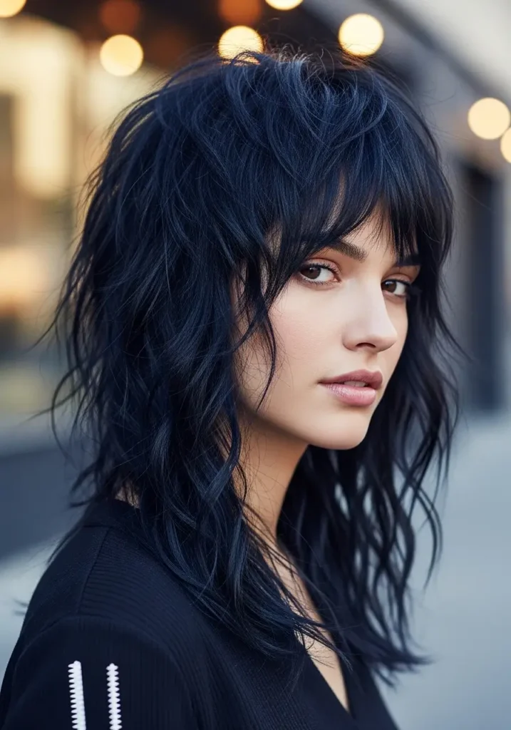 Edgy Wolf Cut with Texture