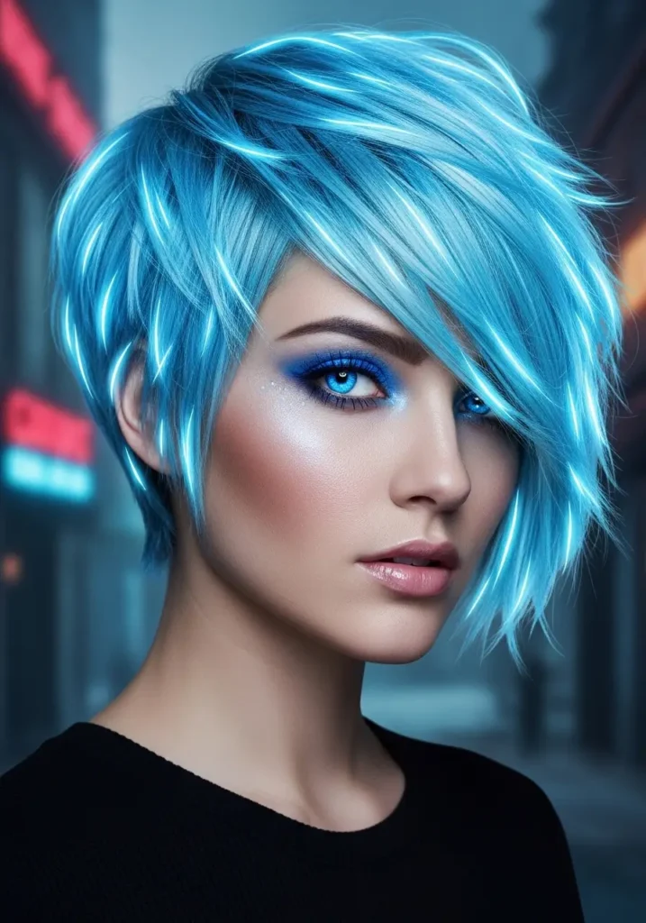 Electric Pixie Cut