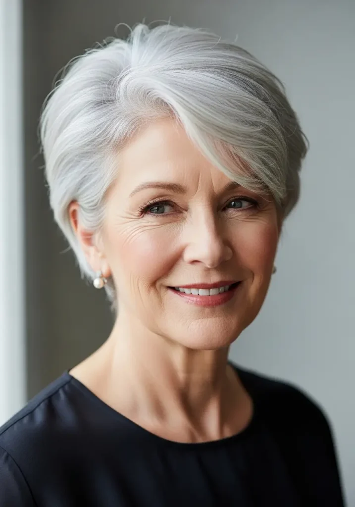 Elegant Silver Pixie With Lifted Crown