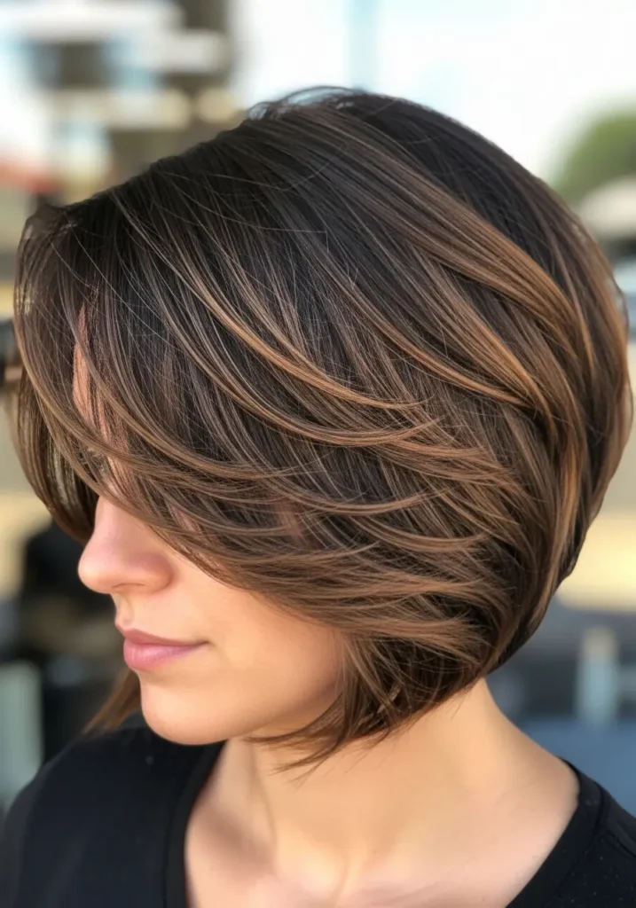 Feathered Choppy Bob