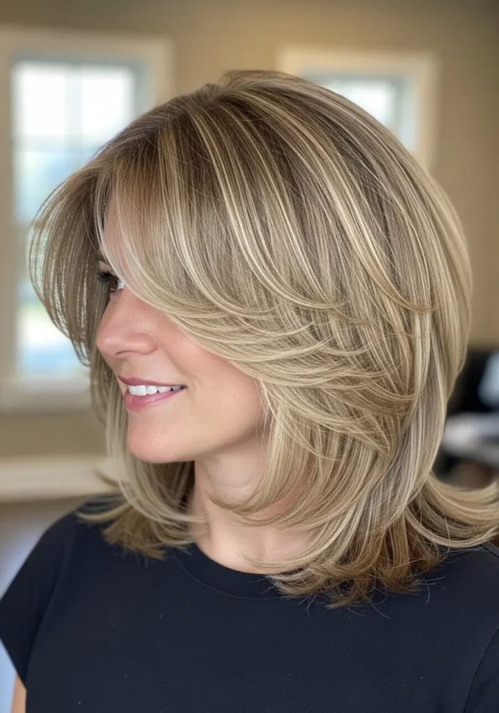 Feathered Shoulder Layers