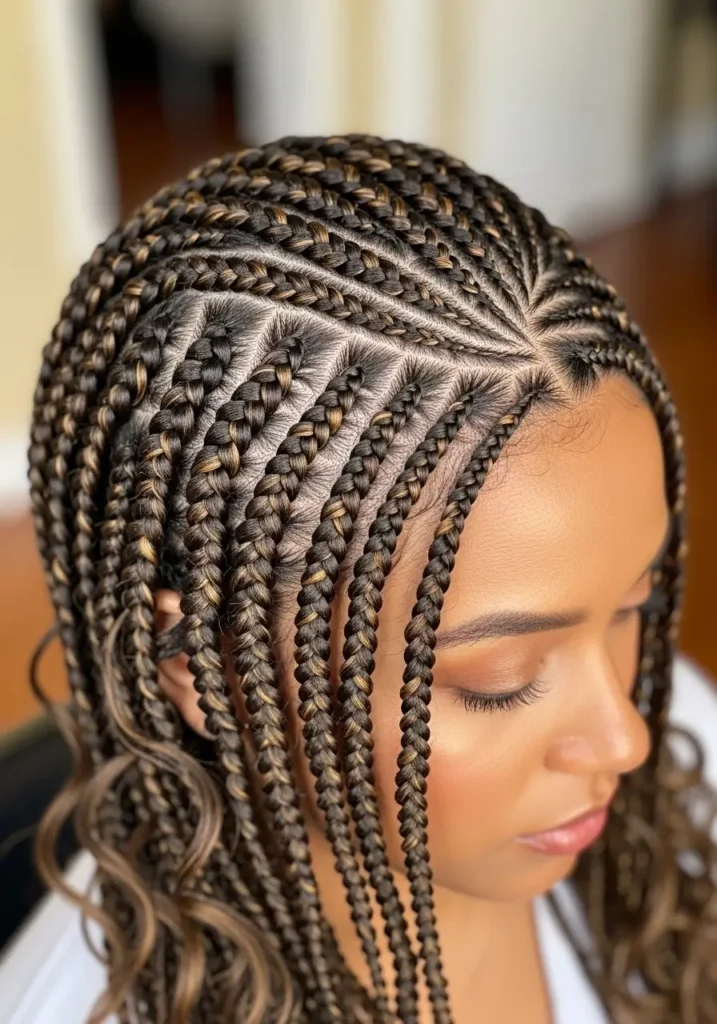 Feed In Goddess Braids