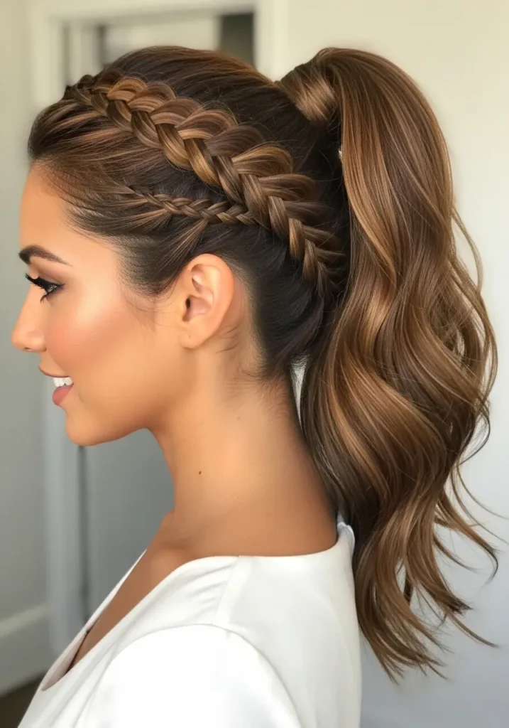 French Braid Ponytail