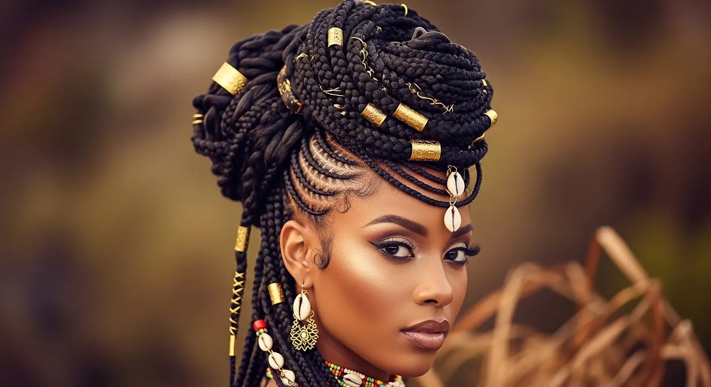 Gorgeous Tribal Braids Hairstyles for Black Women