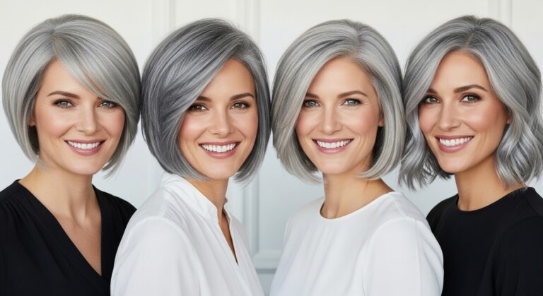 Grey Bob Hairstyles That Instantly Look Younger