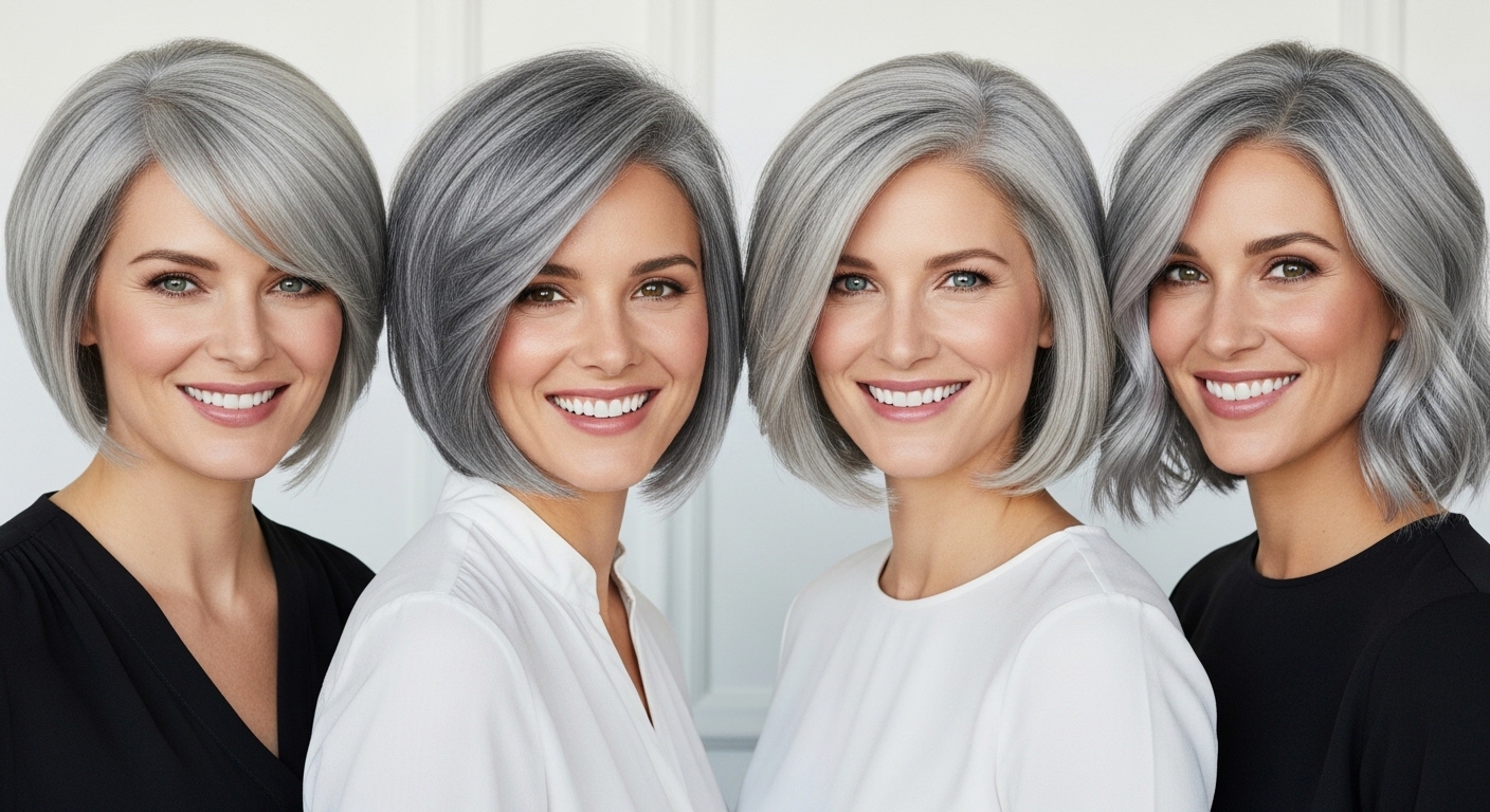 Grey Bob Hairstyles That Instantly Look Younger