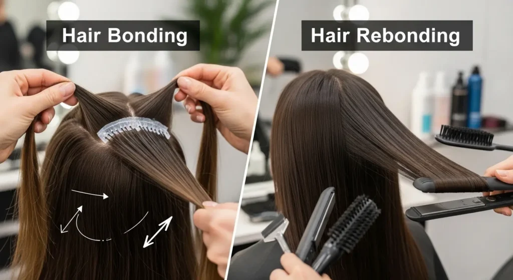 Hair Bonding vs Rebonding
