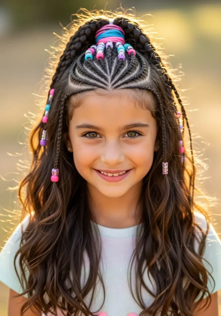 Half Up Half Down Braids