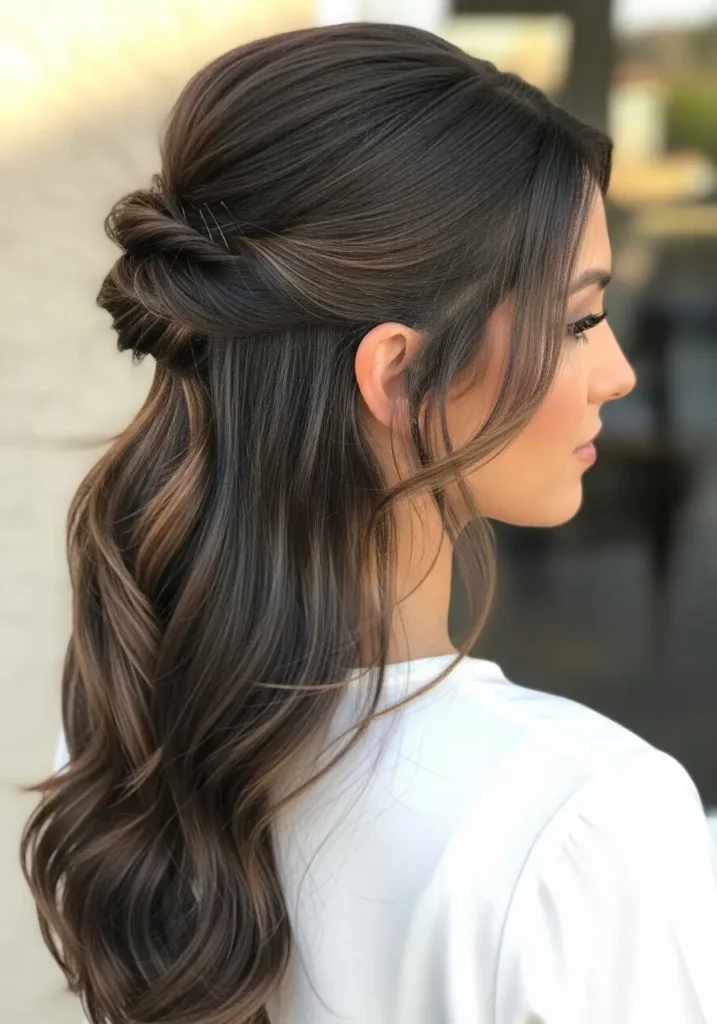 Half-Up Twisted Style