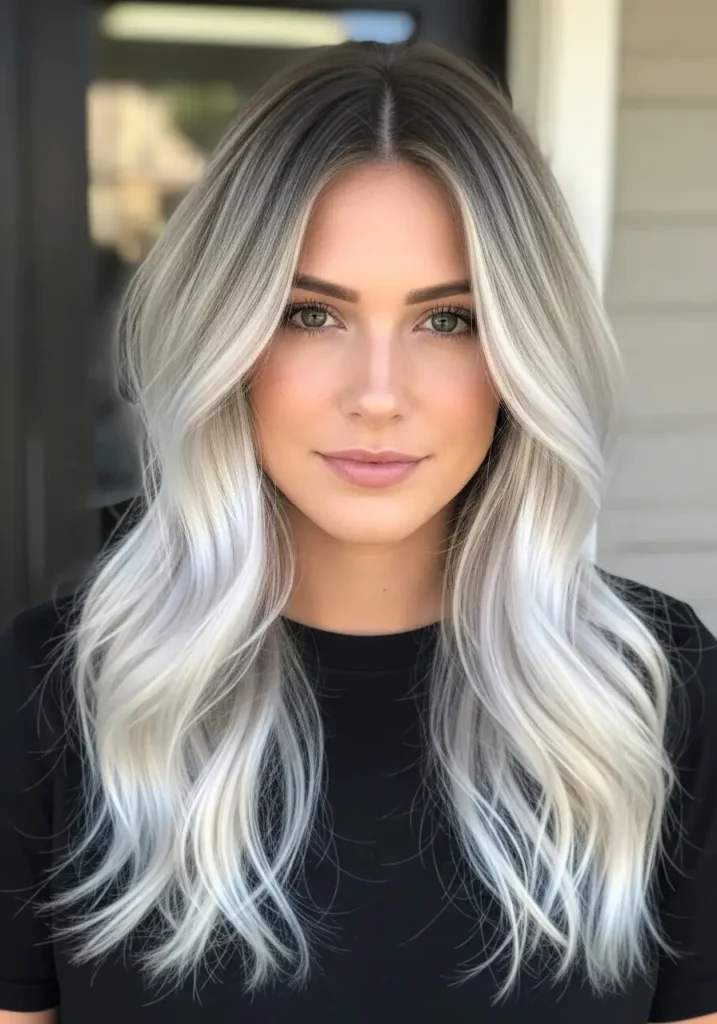 Icy Blonde Balayage