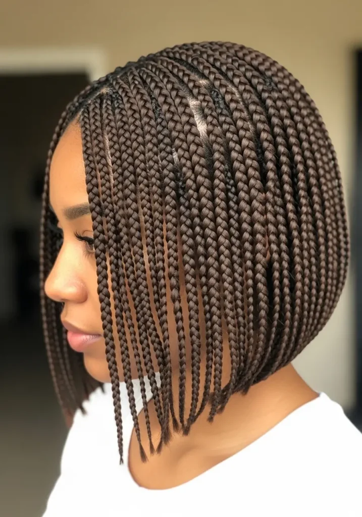 Knotless Braids Bob Length