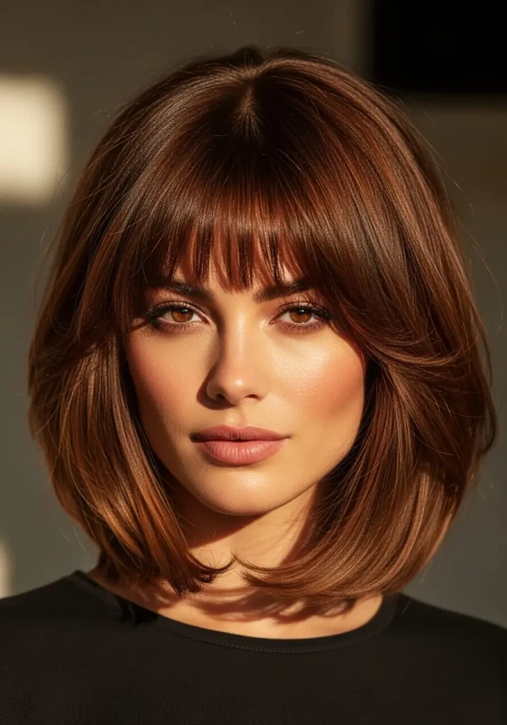Layered Bob With Micro Bangs