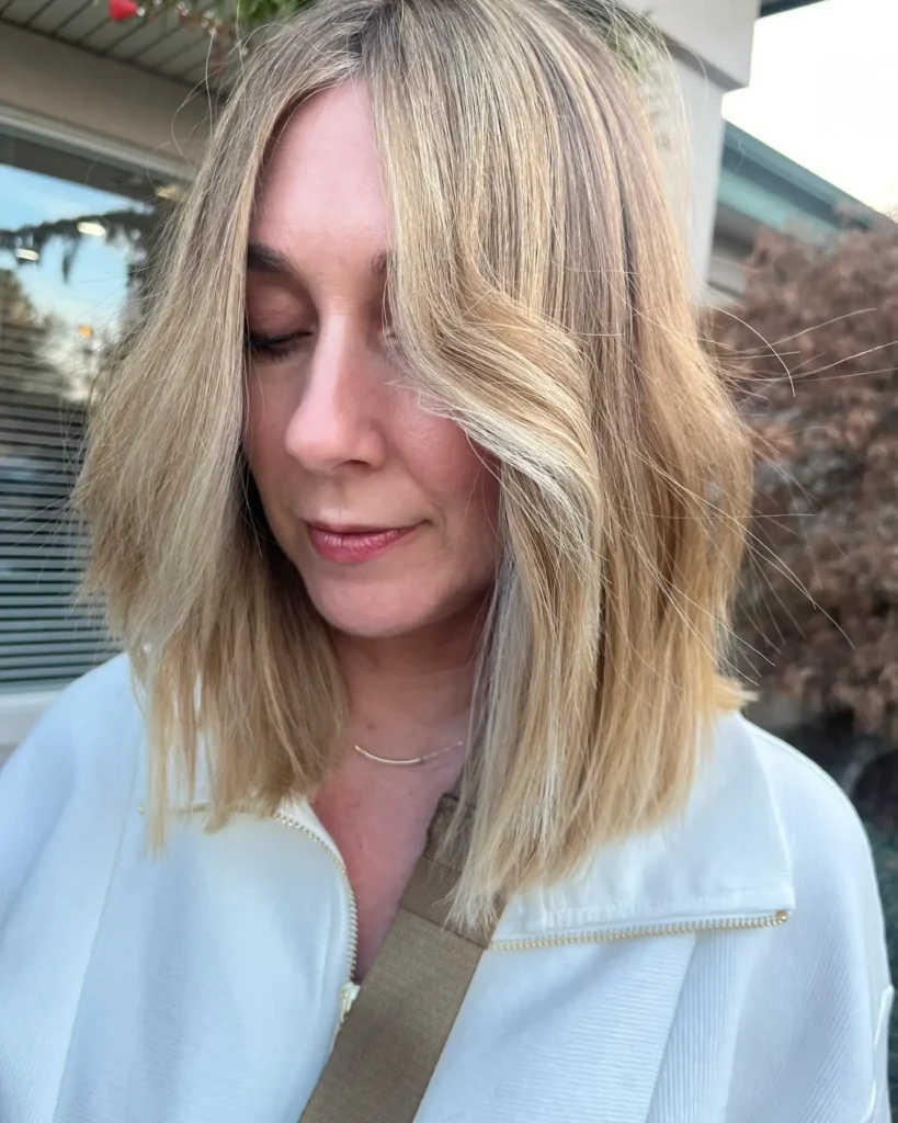 Layered Bob with Curtain Bangs