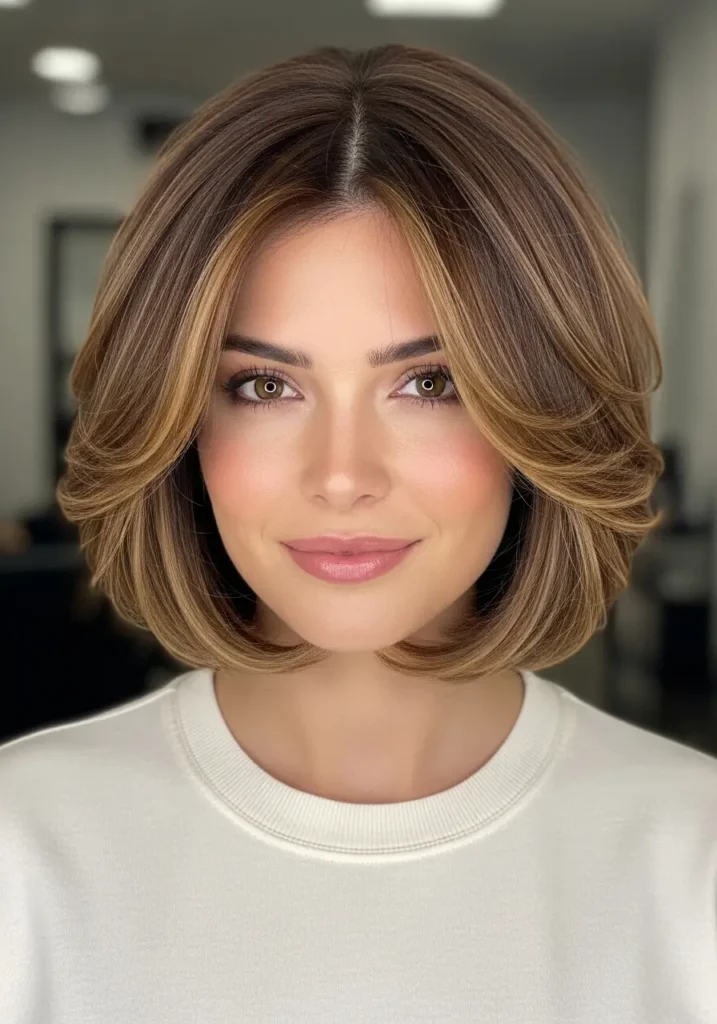 Layered Bob with Loose Face Framing Pieces