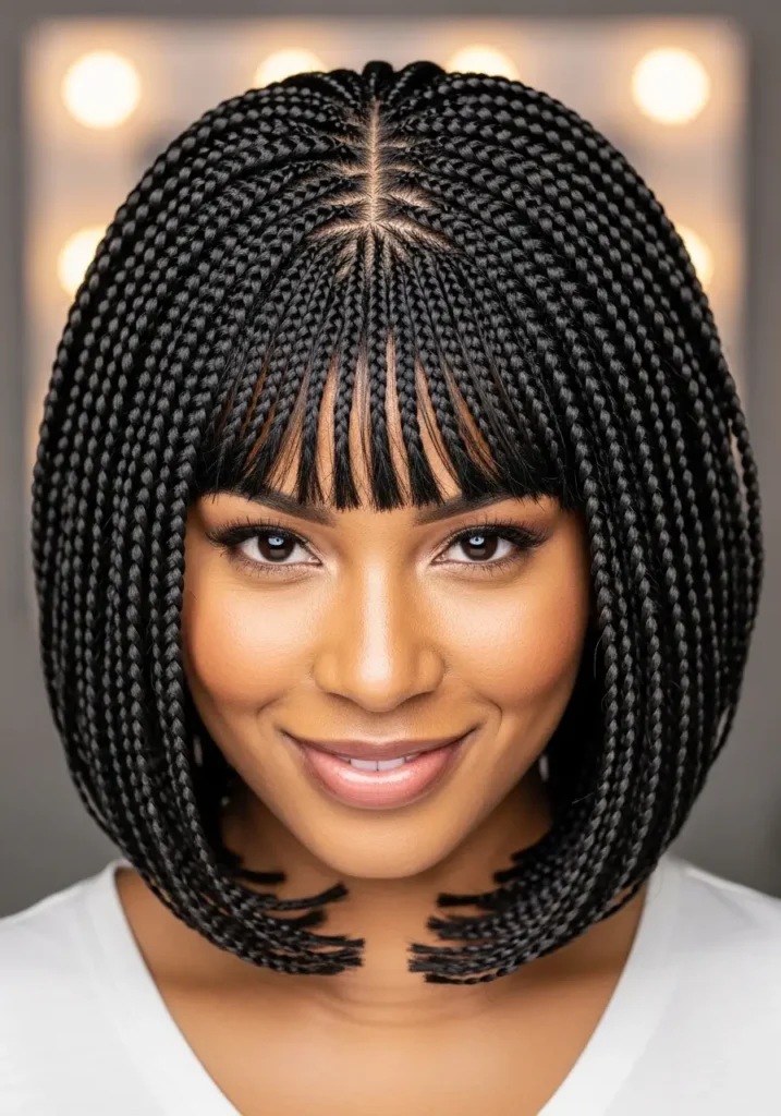 Layered Micro Braids Bob
