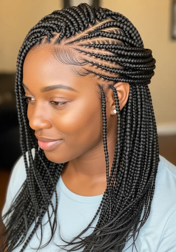 Layered Stitch Braids