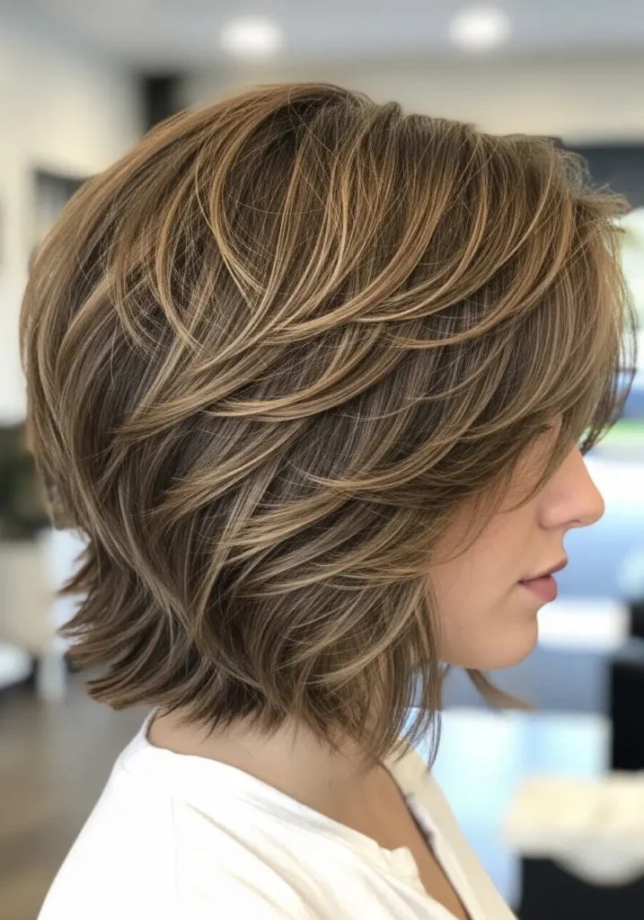 Layered Volume Choppy Bob