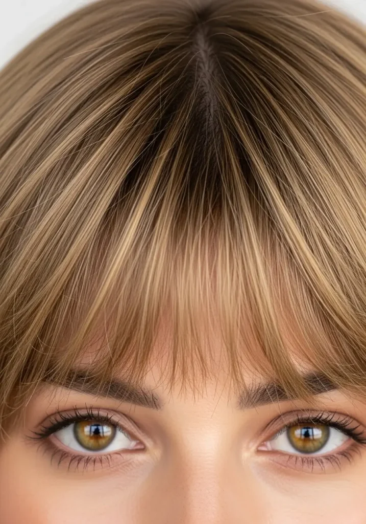 Layered Wispy Bangs