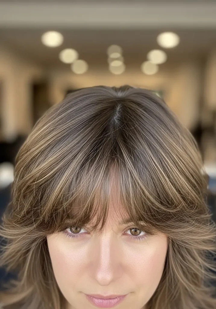 Layered Wispy Fringe