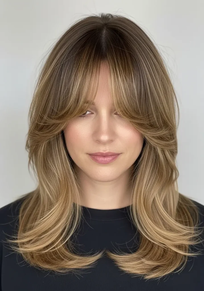 Long Blended Bangs