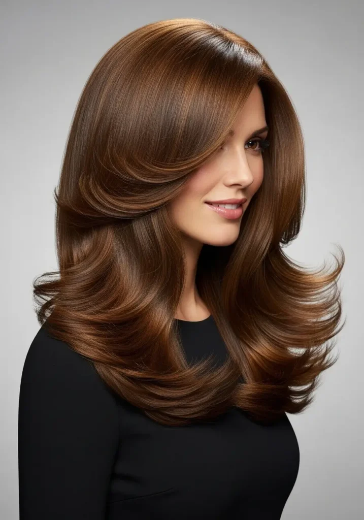 Long Hair with Soft Ends Flip