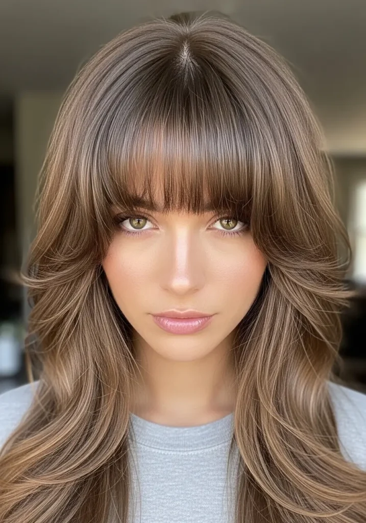 Long Layered Bangs