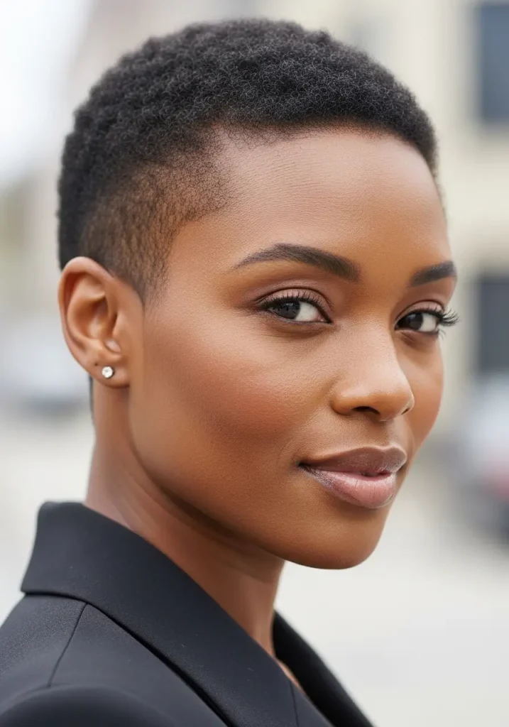 Low Maintenance Buzz Cut with Soft Edge