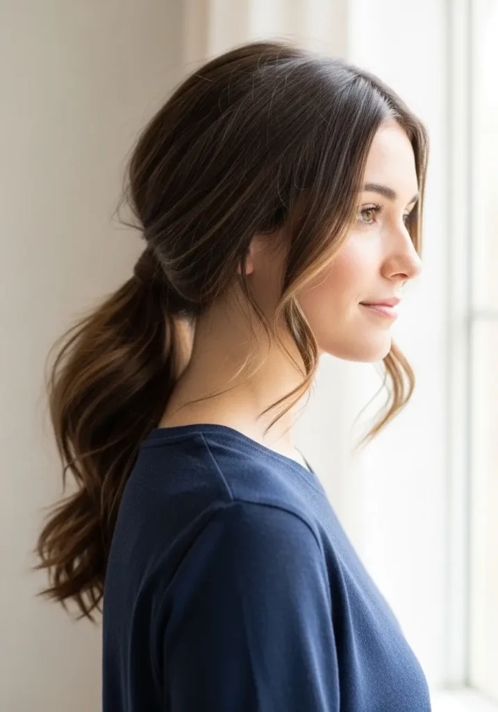 Low Relaxed Ponytail