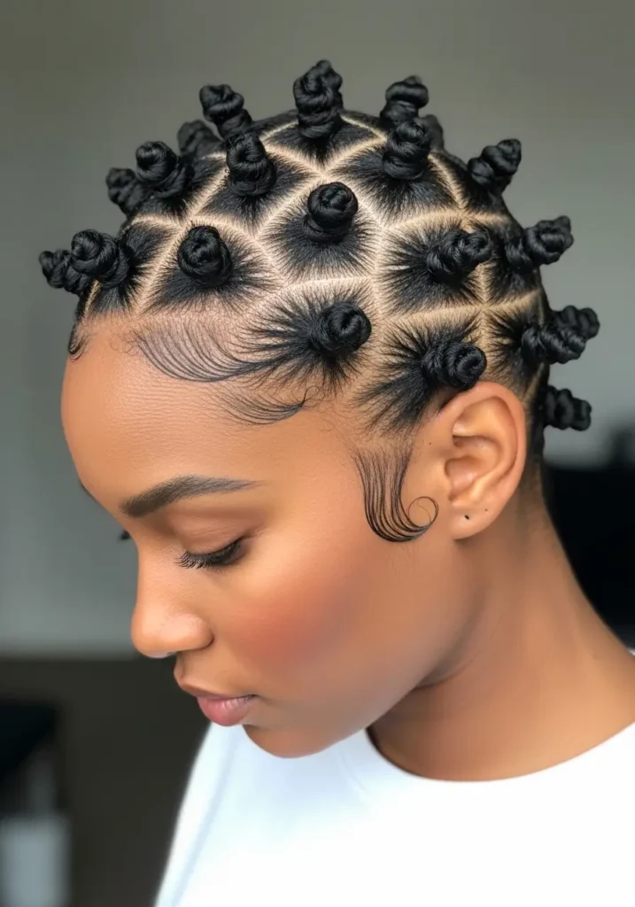 Low-Set Bantu Knots