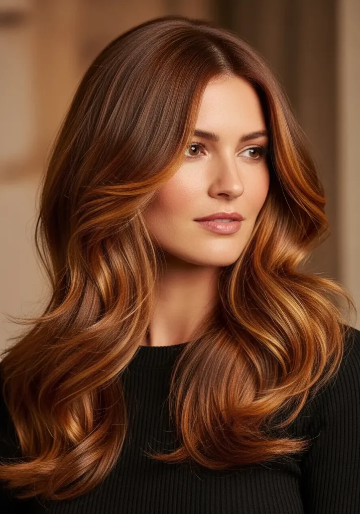 Maple Brown Warm Highlights