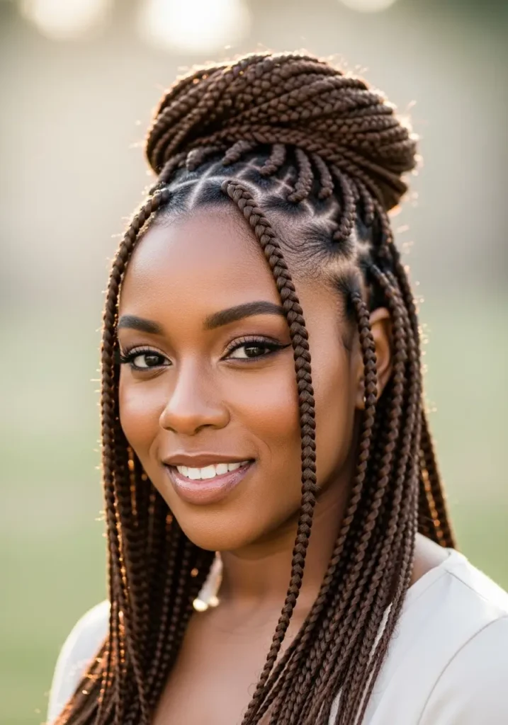 Medium Box Braids