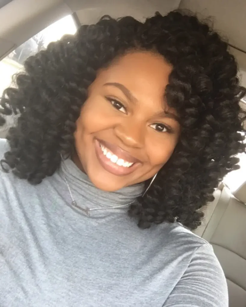 Medium-Length Crochet Braids with Waves
