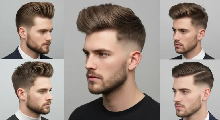 Men's Haircut Ideas for Thick Hair and Round Face
