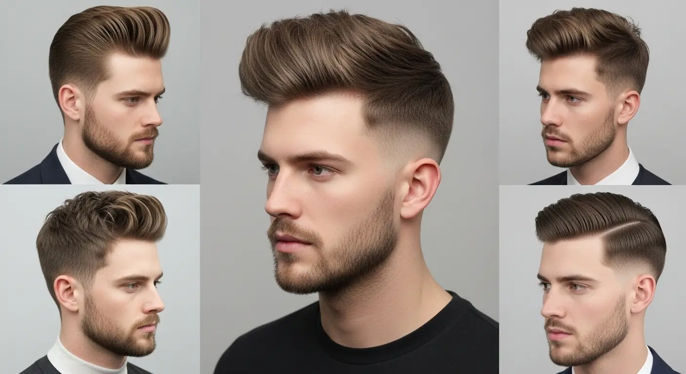 Men's Haircut Ideas for Thick Hair and Round Face