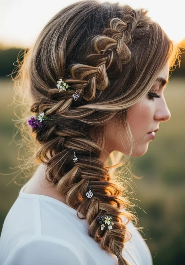 Messy Boho Side Braid